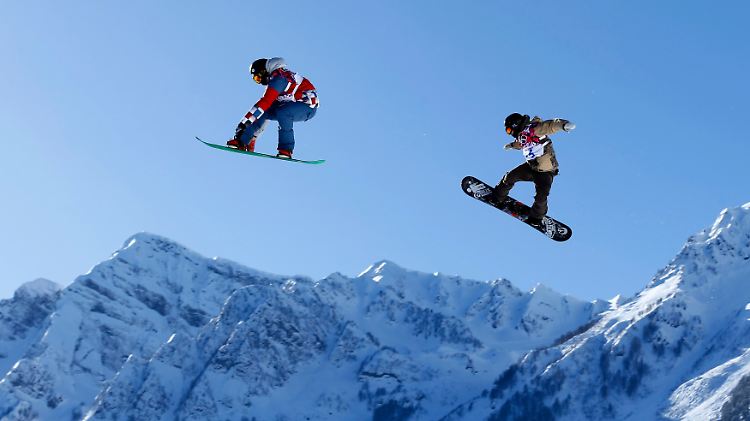 Einfach cool: Snowboarding gilt als Surfen auf Schnee, entsprechend locker präsentieren sich die Athleten.