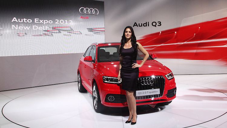 Audi Q3 auf der Automesse in Neu Delhi: Deutsche Oberklassemodelle sind in Indien gefragt.
