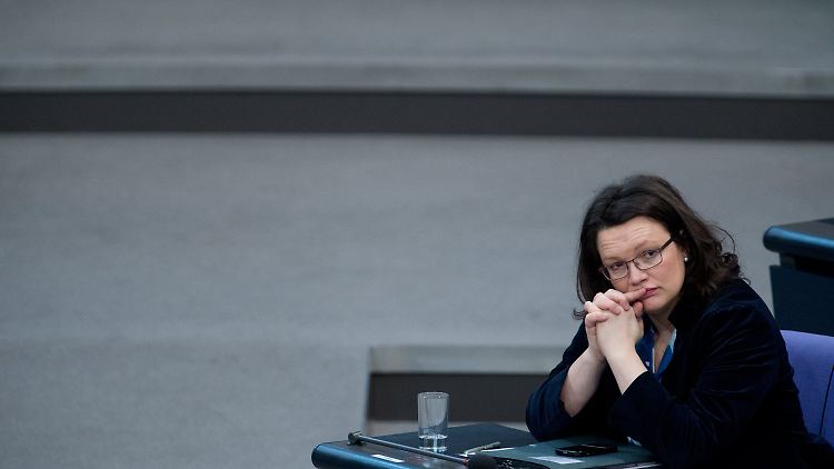 Andrea Nahles kann an der Rentenkampagne nichts Schlimmes finden.