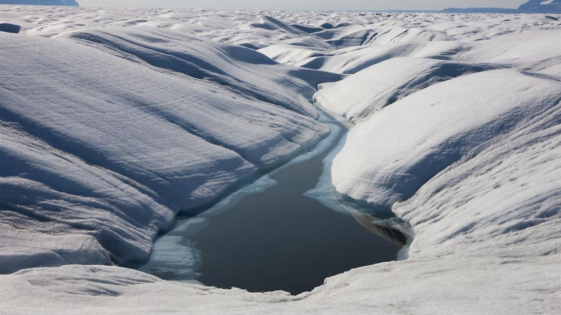 Der Petermann-Gletscher.