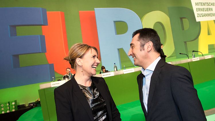 Die Vorsitzenden der Grünen, Simone Peter und Cem Özdemir