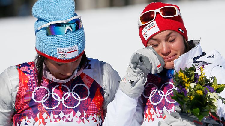 "Astrid wollte, dass wir an den Start gehen": Marit Björgen nach ihrem Sieg im Skiathlon, der vom Tod des Bruders einer Teamkollegin überschattet wurde.