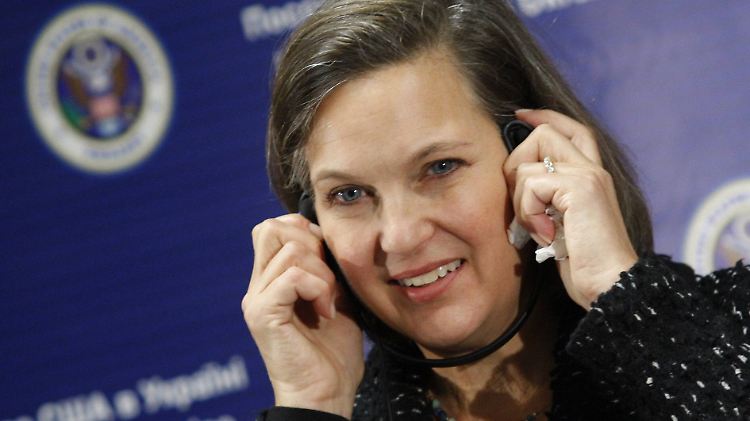 Nuland, hier auf einer Pressekonferenz in Kiew, sorgt mit ihrer Äußerung für einigen Wirbel.