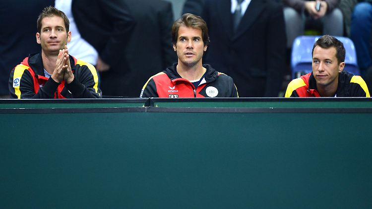 Florian Mayer, Tommy Haas und Philipp Kohlschreiber ließen die letzte Partie gegen Spanien sausen.