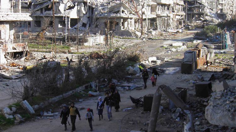 Von Homs ist nach jahrelangem Bürgerkrieg nicht mehr viel übrig.