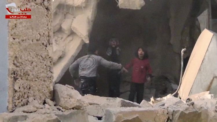 Das Grauen ist in Syrien allgegenwärtig, wie hier in Aleppo.