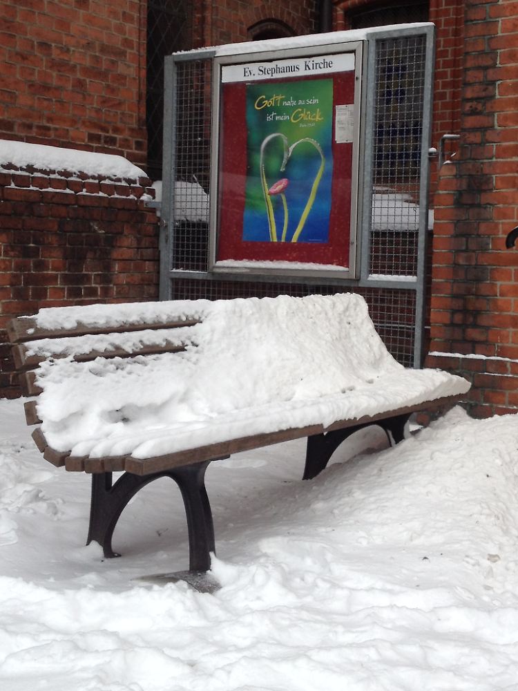 Wenn der Stephanuskirchplatz im Schnee versinkt, hinterlassen die Bulgaren und Rumänen keine Spuren.
