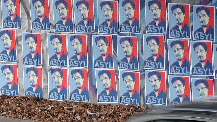 Wie hier an einer Wand in Köln hatten etliche EU-Bürger immer wieder Asyl für Edward Snowden gefordert. 