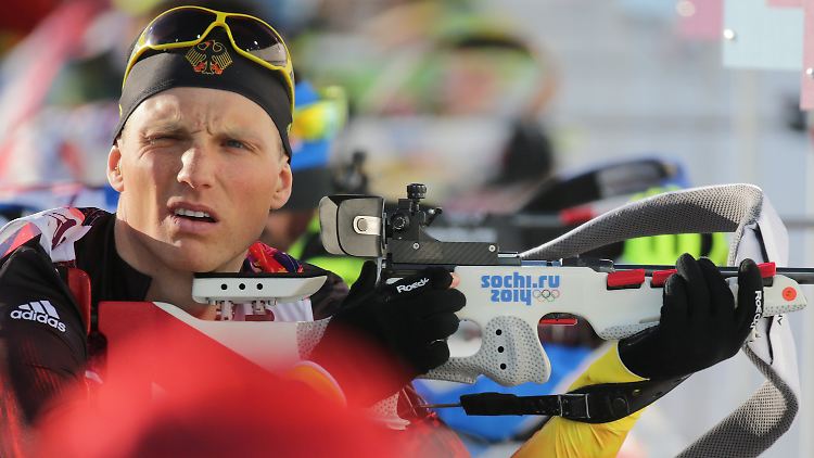 Silber für Deutschland: Biathlet Erik Lesser.