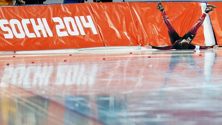 Am Boden: Monique Angermüller konnte ihren 1000-Meter-Lauf nicht ins Ziel bringen.