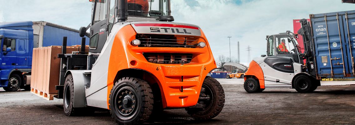 Gabelstapler-Modell Still RX 70 Hybrid - Kion ist einer der weltweit größten Anbieter von Gabelstaplern und Lagertechnickgeräten.