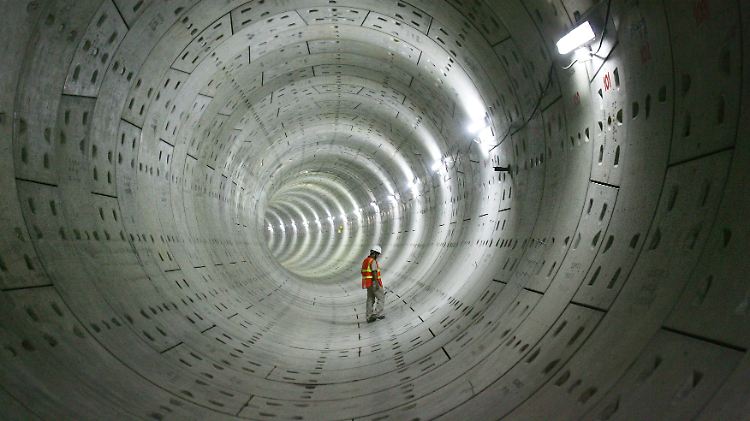 Ehrgeiziges Vorhaben: Mit einer Länge von 123 Kilometern wäre der Bohai-Tunnel der mit Abstand längste der Welt (Archivbild).