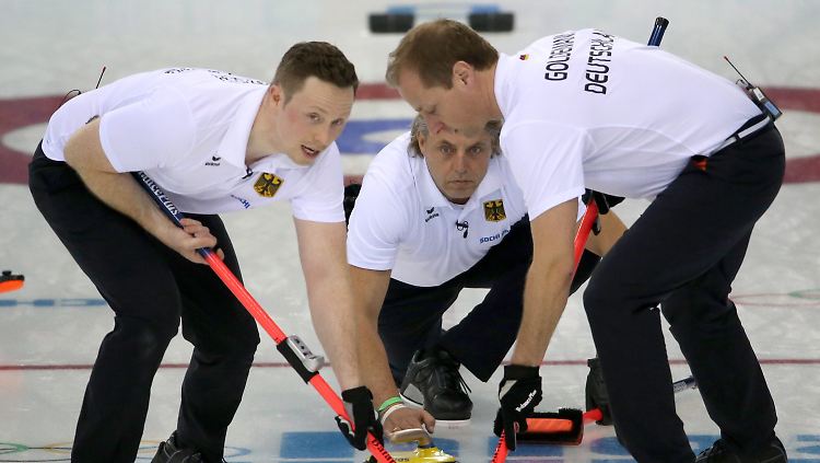 Geht doch: John Jahr und seine Mitstreiter in Sotschi.