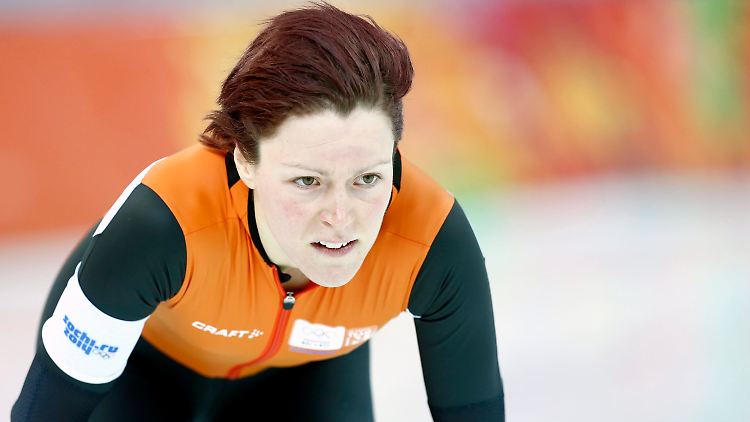 Das ist eine Überraschung: Jorien ter Mors gewinnt Gold im Eisschnelllauf.