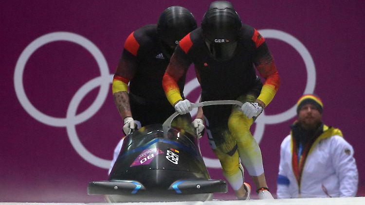 Vor vier Jahren noch Sieger, nun Verlierer in Sotschi: Kevin Kuske (damals noch mit André Lange) und Thomas Florschütz hatten im Zweier-Bob keinen Erfolg.