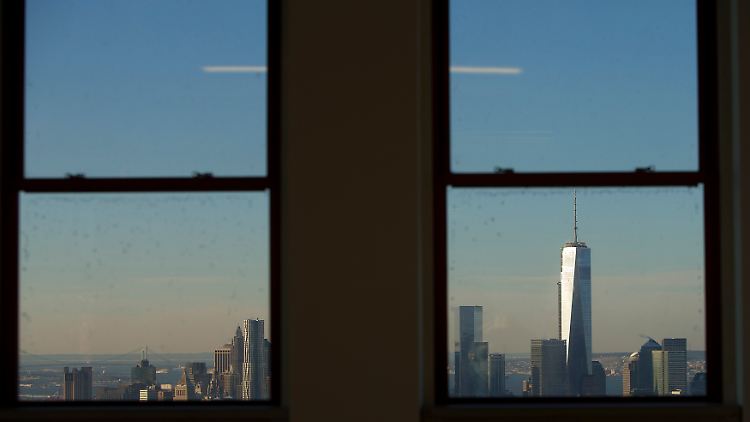 Verhaltener Ausblick aus dem Empire State Building: Der Winter hat eines der wichtigsten Wirtschaftszentrum der USA fest im Griff.