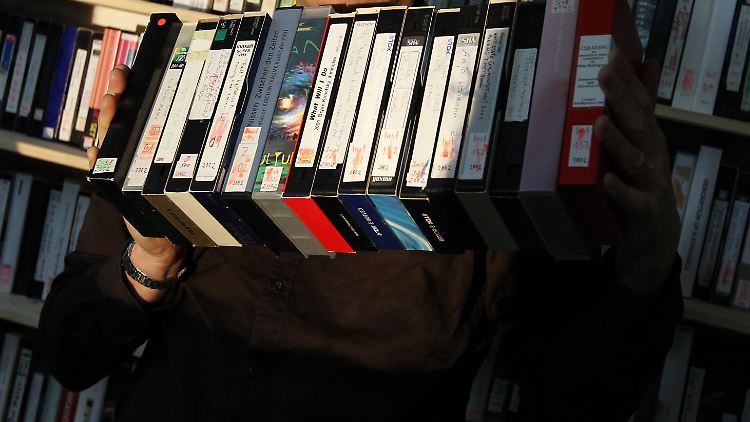 So alt, dass sie schon als Kunst gelten: VHS-Kassetten beim "Media Art Festival" in Osnabrück.