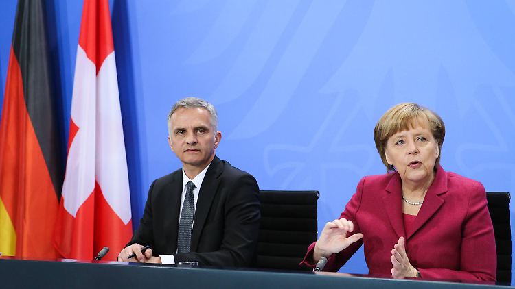Didier Burkhalter und Angela Merkel sehen keine Probleme - nur zukünftige Verhandlungen.
