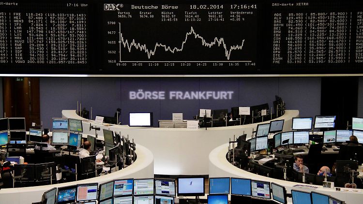 Ein bewegter Handel - in einer engen Spanne: Der Dax am Dienstag.