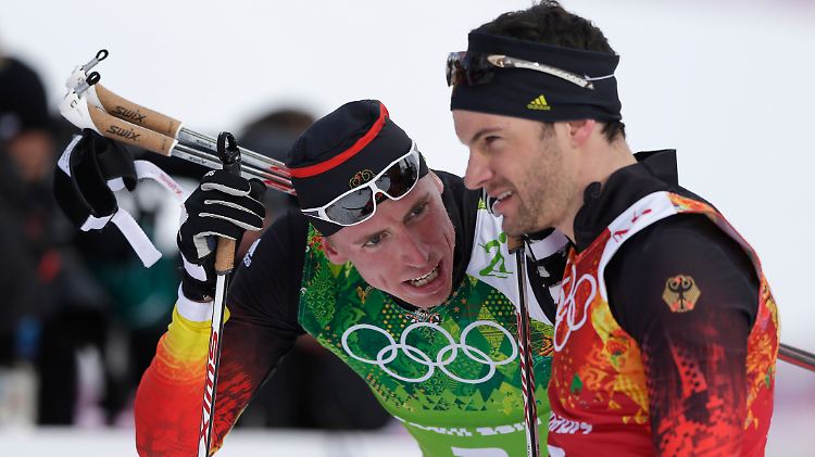 Unglücksrabe Tim Tscharnke, links: Den deutschen Teamsprintern kostet ein Sturz die bereits sicher geglaubte Medaille.