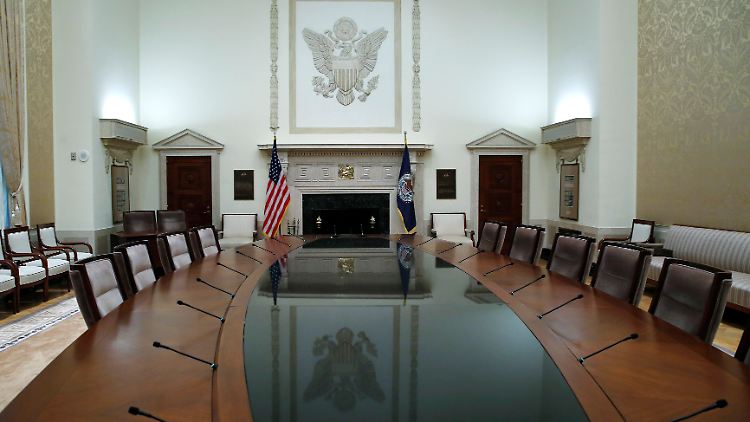 Der Konferenzraum der Fed - die Notenbanker wollen Kurs halten und vielleicht sogar das Tempo anziehen.
