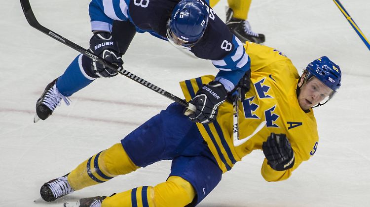 Die Schweden stellten im Halbfinale ihren skandinavischen Nachbarn aus Finnland ein Bein.