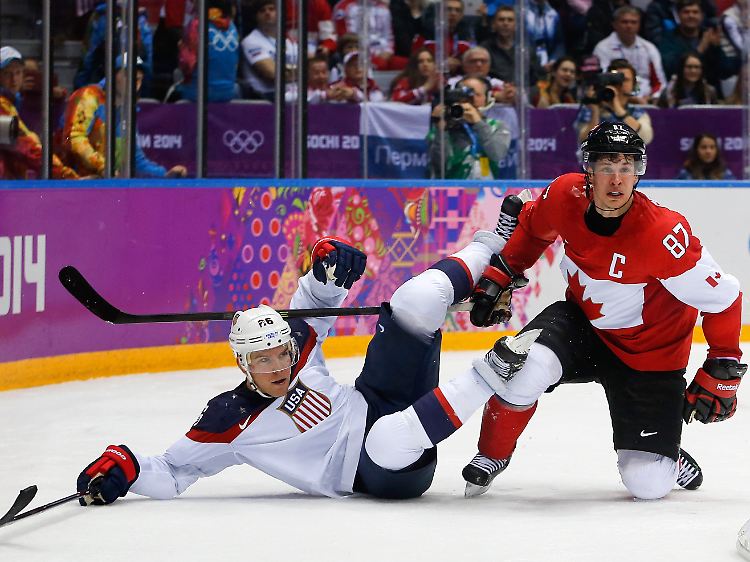 Kanadas Superstar Sidney Crosby ist noch nicht in Olympia-Form, steht mit seinem Team aber dennoch im Finale.