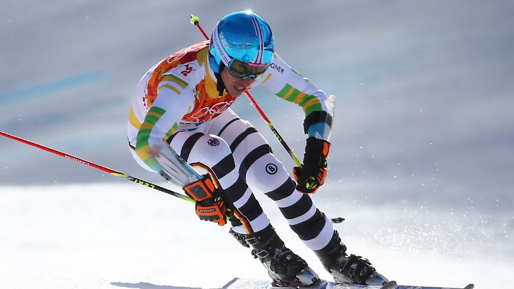 Felix Neureuther beim Riesen-Slalom der Männer.