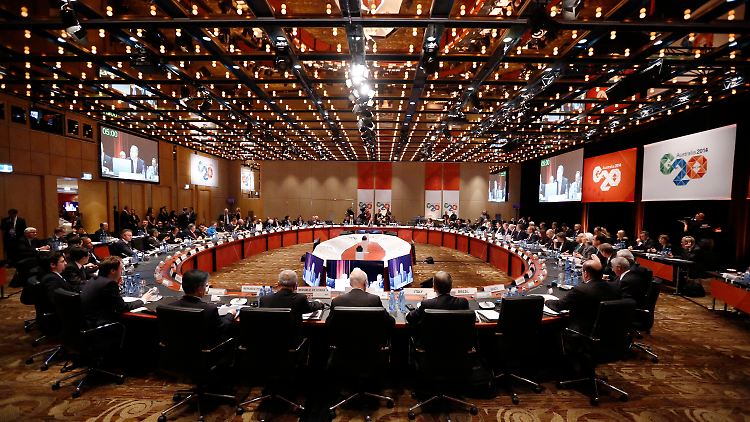 Glitzernde Welt in Sydney: Die G20 sind optimistisch.