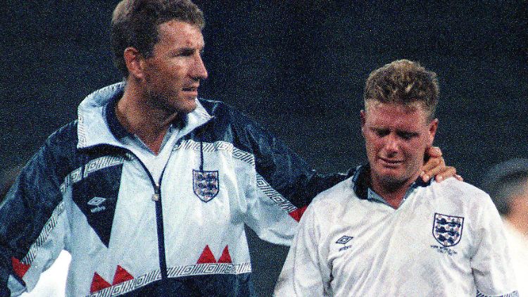 Tränen in Turin: Englands Paul Gascoigne weint 1990 nach dem K.o. im WM-Halbfinale gegen Deutschland.
