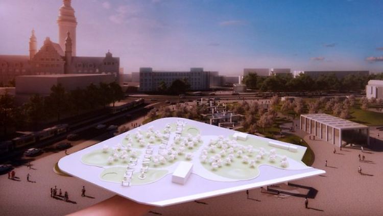Der Entwurf "Herbstgarten" gewann die zweite Wettbewerbsrunde. Das Jury-Urteil hob ein Gericht nun auf.