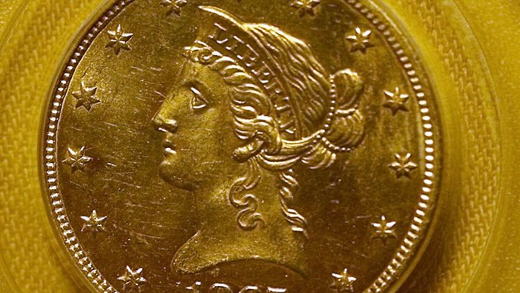 So ähnlich könnten die Münzen aussehen, die John und Mary ausgruben: Eine 10-Dollar-Münze aus dem 19. Jahrhundert.