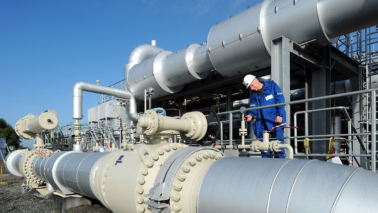 Die Filteranlage des Erdgasspeichers im ostfriesischen Jemgum (Niedersachsen).