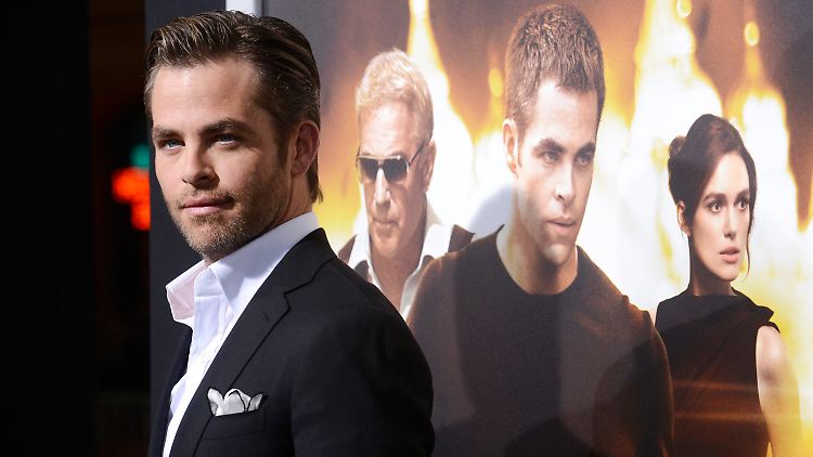 Hauptdarsteller Chris Pine bei der Premiere von "Shadow Recruit" in Los Angeles. 