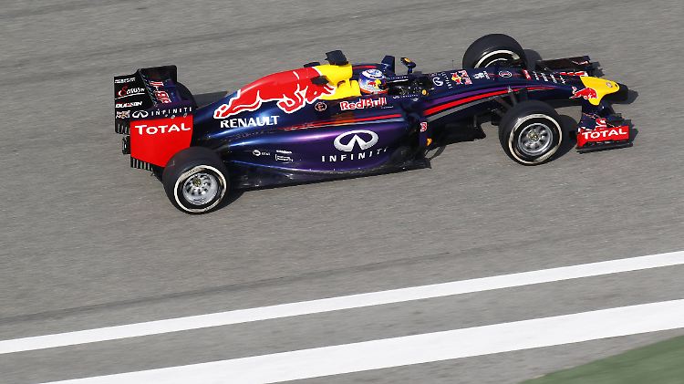 Hinterher statt vorneweg: Daniel Ricciardo im neuen Red Bull.