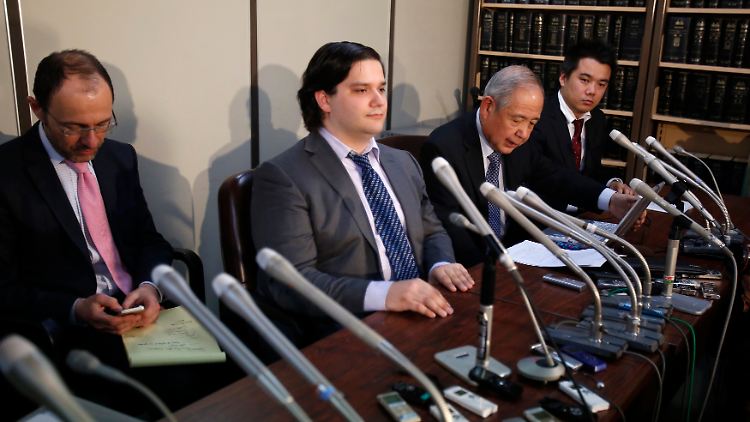 MtGox-Gründer Mark Karpeles während einer Pressekonferenz in Tokio.