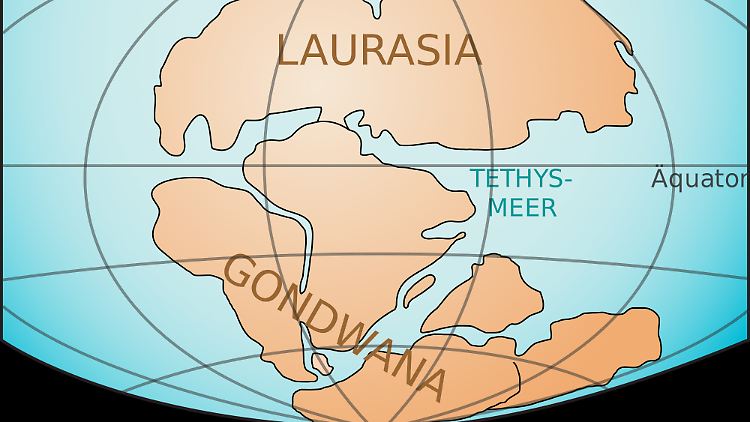 So sah sie aus, die Erde, vor 200 Millionen Jahren. Warum die Urkontinente zerbrachen, wird noch immer diskutiert.
