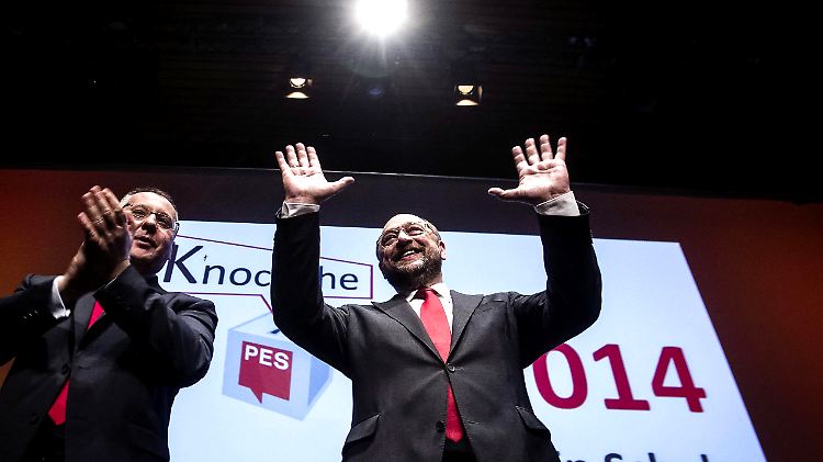 Martin Schulz beim Parteikongress der Sozialdemokratischen Partei Europas (PES).