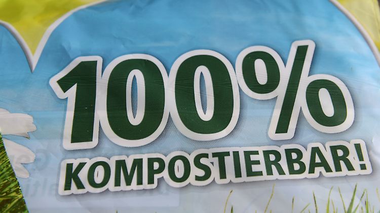 Sind kompostierbar, aber trotzdem aus Kunststoff: Sogenannte Öko-Tüten.
