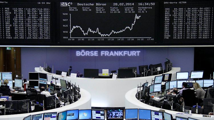 Der Dax am letzten Handelstag im Februar: Im regulären Handel ging es deutlich nach oben.
