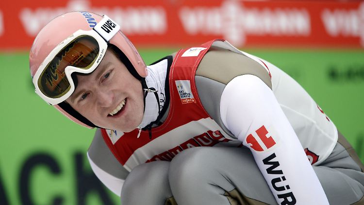 Nach zwei Siegen in Serie musste sich Skispringer Severin Freund diesmal mit Rang zwei begnügen.