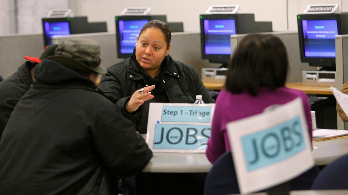 Am US-Arbeitsmarkt ist von einer Erholung von der Krise wenig zu spüren.