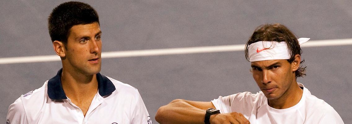 Gemeinsam erfolglos: Rafael Nadal und Novak Djokovic.