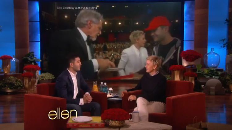 Für Edgar wurden die Oscar-Nacht und die Begegnung mit Ellen DeGeneres denkwürdige Erlebnisse.