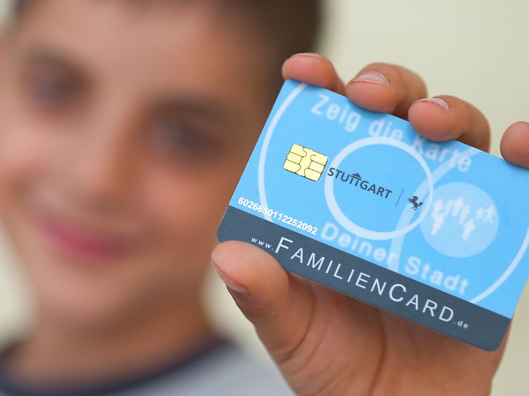 Die sogenannte Familiencard der Stadt Stuttgart - eine elektronische Geldbörse für Kultur, Sport und Bildung.