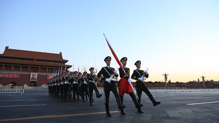Der Tiananmen-Platz in Peking ist einer der am stärksten gesicherten Orte in China.