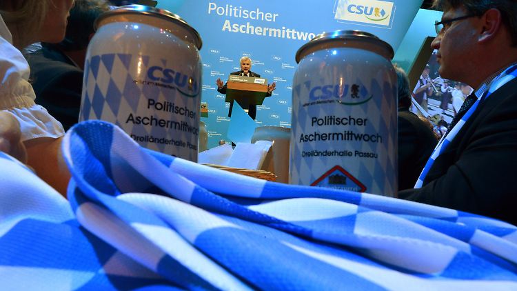 CSU-Chef Seehofer spricht in Passau.