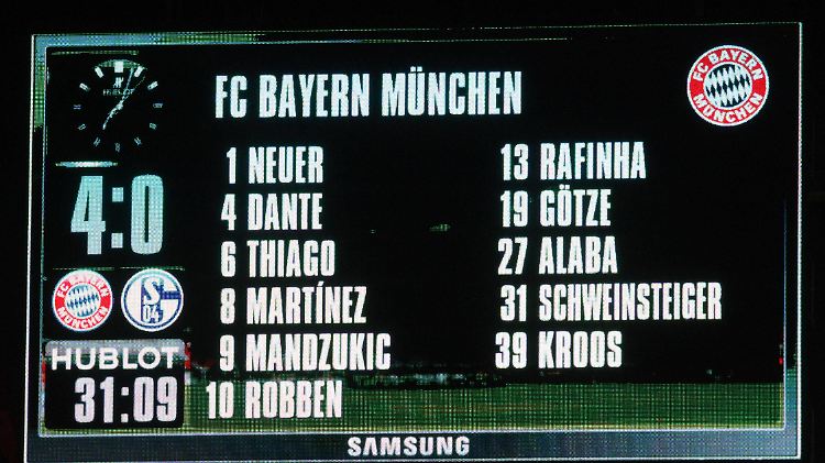Nach einer halben Stunde sah es aus, als würde der FC Bayern die Schalker zweistellig nach Hause schicken.