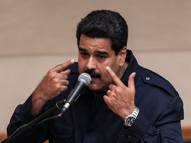 In Bedrängnis: Präsident Nicolas Maduro.