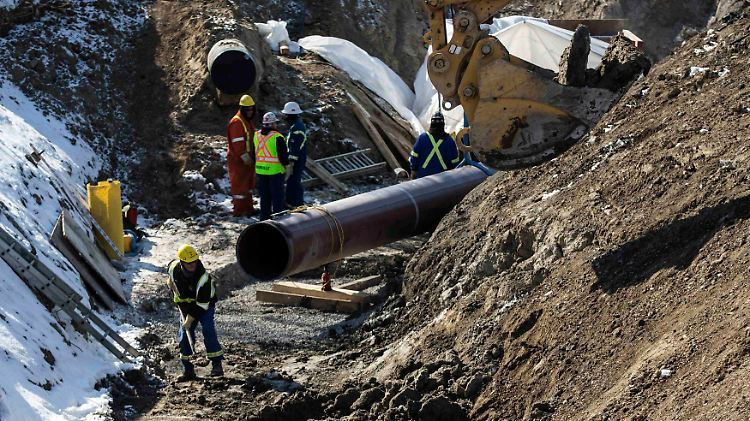 Pipelinebau im Osten Kanadas: Der Rohölmarkt reagiert extrem empfindlich auf tatsächliche oder drohende Schwankungen auf der Angebotsseite.